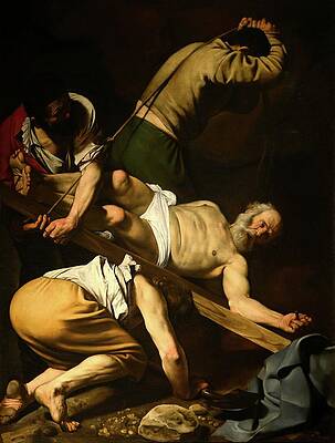 Religion Wall Art featuring the painting Crucifixion Of St. Peter by Caravaggio