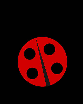 Cute Wall Art featuring the digital art Cute Ladybug #1 by Flippin Sweet Gear