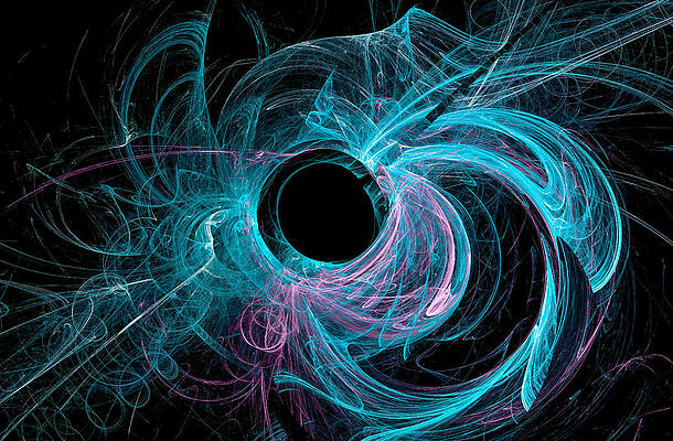 Dynamic Digital Art - Dynamic Universe Abstract Art Blue #1 by Don Northup