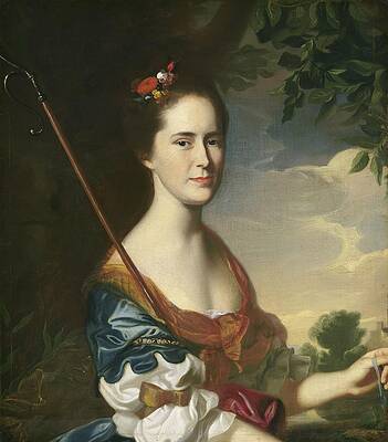 John Singleton Copley Painting - Elizabeth Gray Otis by John Singleton Copley
