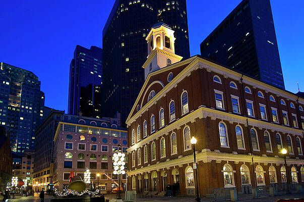 Boston Digital Art - Faneuil Hall, Boston, Massachusetts #1 by G. Cam