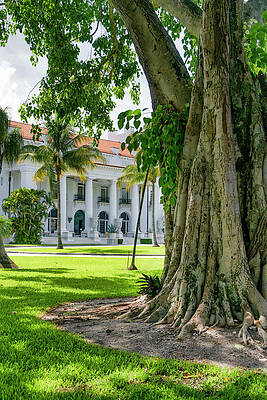 Architecture Digital Art - Flagler Museum, Palm Beach, Fl #1 by Laura Zeid