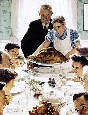 Freedom From Want by Norman Rockwell