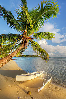 Paradise Wall Art featuring the digital art French Polynesia, Society Islands #1 by Reinhard Schmid