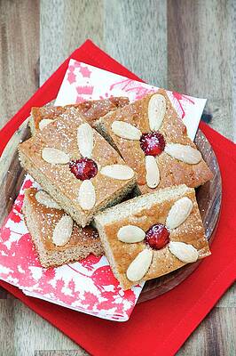 Gingerbread With Cherries And Almonds #1 Print