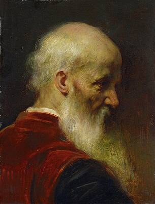 Jean Leon Gerome Painting - Head Of An Old Man by Jean-leon Gerome