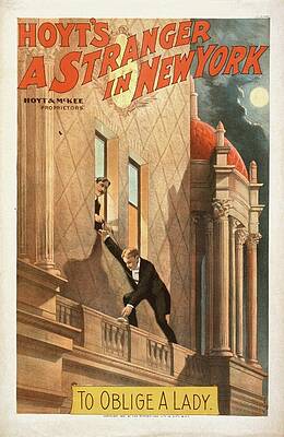 Strobridge And Co Lith Painting - Hoyts A Stranger In New York by Strobridge And Co. Lith.
