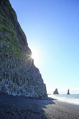 Impressive Wall Art featuring the digital art Iceland, Volcanic Rock Formations #1 by Maurizio Rellini