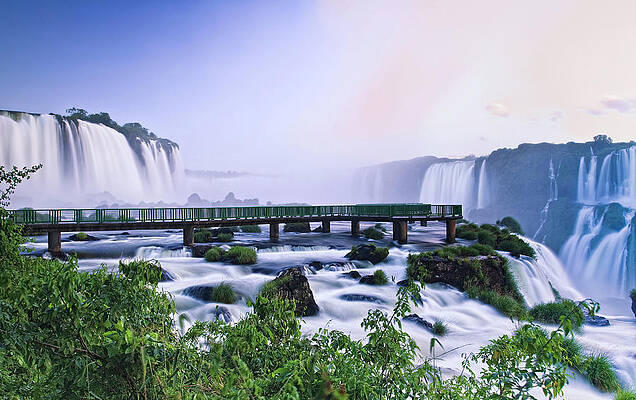 Dawn at Iguazu Falls Wall Art