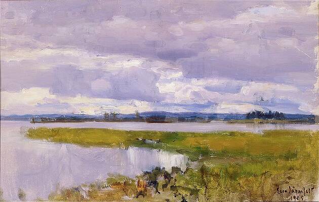 Eero Jarnefelt Painting - Landscape by Eero Jarnefelt