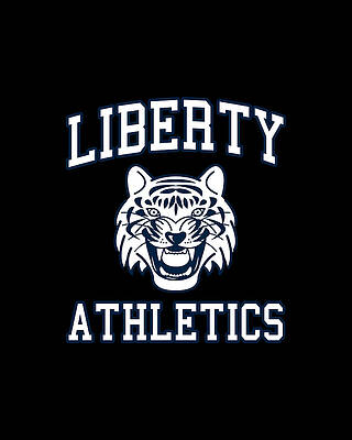 High Wall Art featuring the digital art Liberty High Athletics #1 by Flippin Sweet Gear