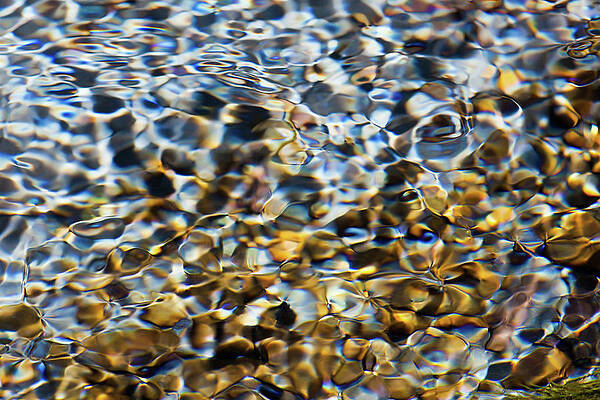 Rippling Water Over Pebbles Wall Art