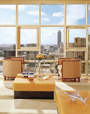 Texas Photograph - Living Room In Luxury High-rise Apartment #2 by Mary E Nichols