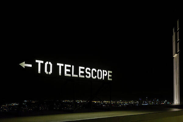 Outdoor Digital Art - Los Angeles, Griffith Observatory #1 by Brook Mitchell