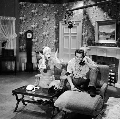 Classic TV Scene with Iconic Duo Wall Art