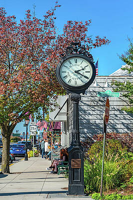Small Digital Art - Main Street, Port Jefferson, Ny #1 by Laura Zeid