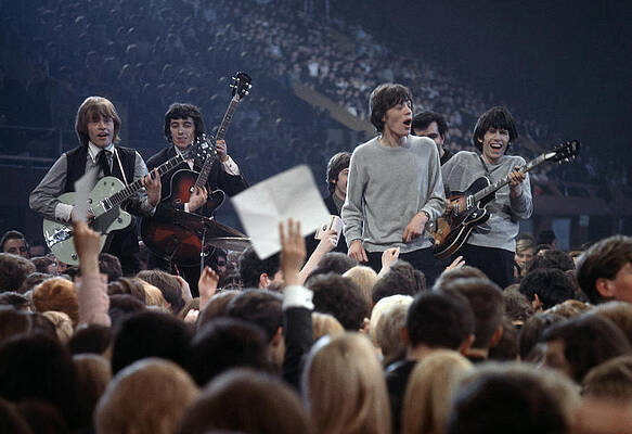 Wall Art featuring the photograph Music. 1964. London. The Rock Band The #1 by Popperfoto