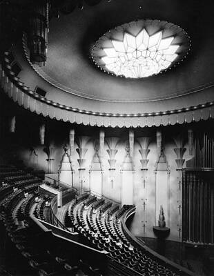 Art Deco Theater Interior Wall Art