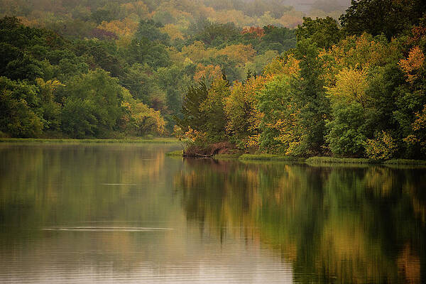 Wall Art featuring the photograph October Reflections Oct 2nd by Jeff Phillippi