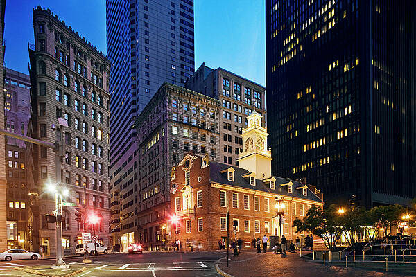 Boston Digital Art - Old State House, Boston #1 by Massimo Borchi