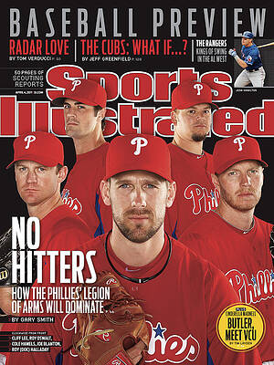 Phillies' No Hitters on Sports Cover Wall Art