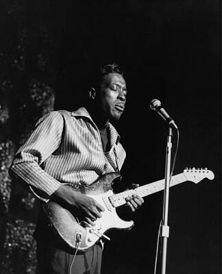 Blues Guitarist Performing Live Photograph