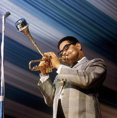 Dizzy Gillespie Playing Trumpet Photograph