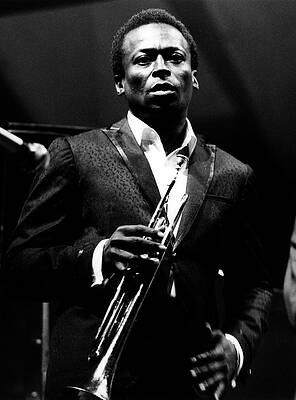 Jazz Legend with Trumpet Photograph