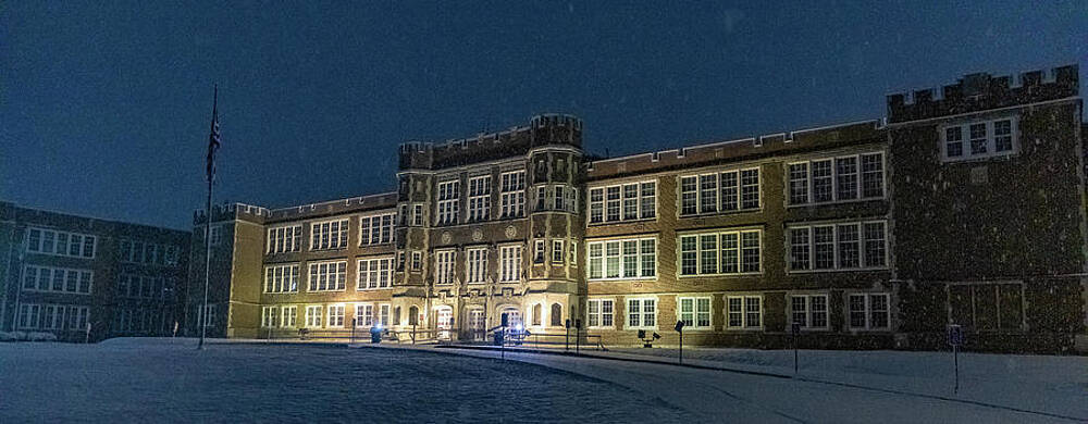 West Virginia Photograph - PHS At Night #1 by Jonny D