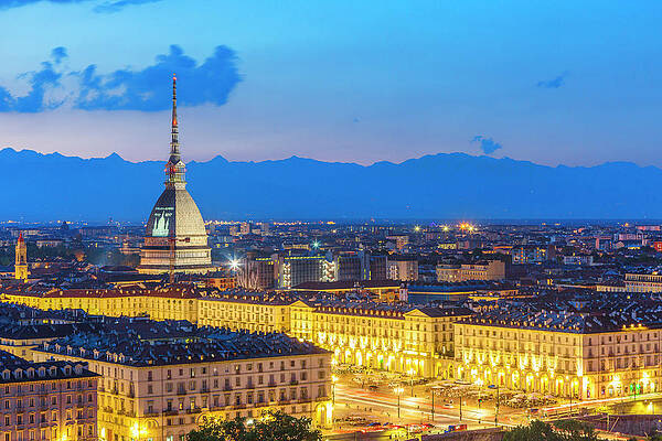 Horizontal Wall Art featuring the digital art Piedmont, Turin, Italy #1 by Marco Arduino