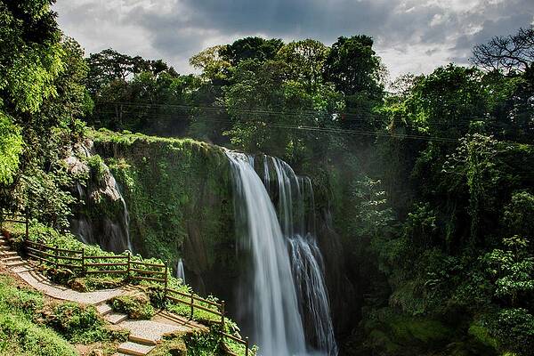 Wild Wall Art featuring the photograph Pulhapanzak Waterfall #1 by Robert Grac