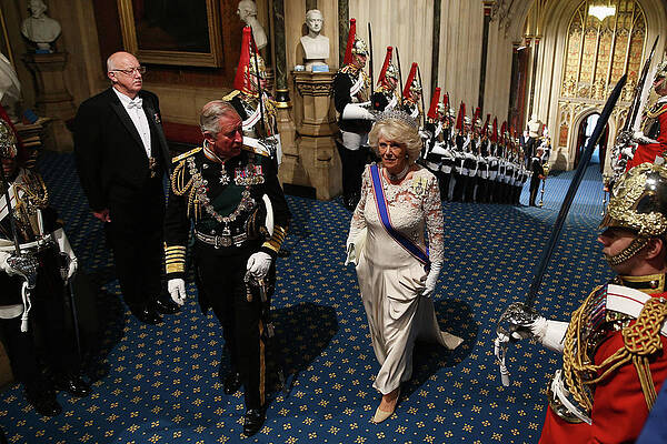 Wall Art featuring the photograph Queen Elizabeth II Attends The State #1 by Dan Kitwood