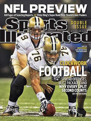 Football Action on Sports Illustrated Cover Photograph
