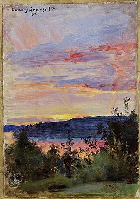Eero Jarnefelt Painting - Sunset by Eero Jarnefelt