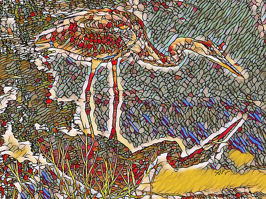 Florida Wall Art featuring the digital art The Birds Of John's Pass #1 by Antonios Valamontes