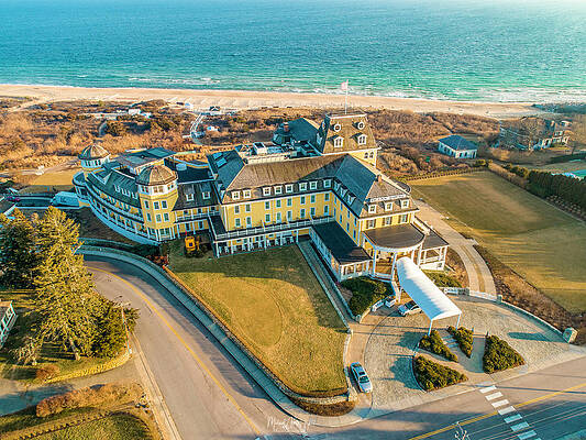 Seascape Photograph - The Ocean House #1 by Veterans Aerial Media LLC