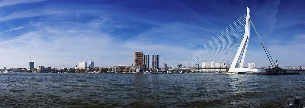 Wall Art featuring the photograph The Skyline Of Rotterdam #1 by Robert Grac