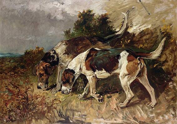 Dog Painting - The Tufters by John Emms