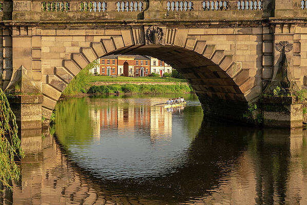 Beautiful Photograph - View Over The River Severn Of English Bridge In Shrewsbury #1 by Steven Heap