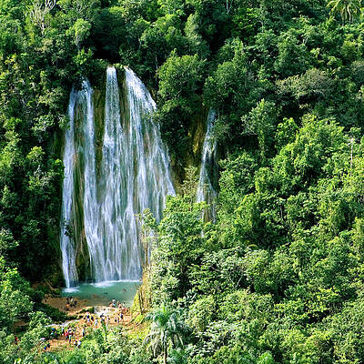 Caribbean Wall Art featuring the digital art Waterfalls #1 by Photolatino