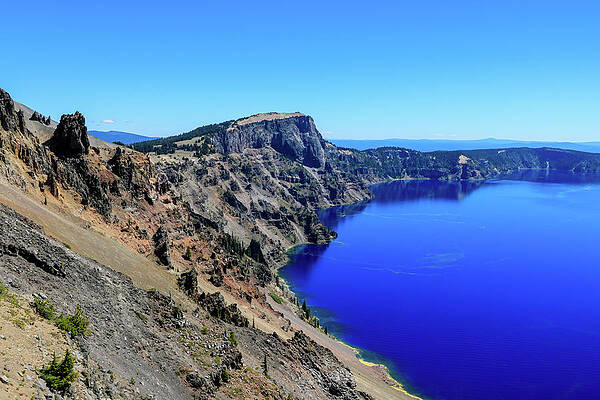 Island Wall Art featuring the photograph West Rim Of Crater Lake #1 by Dawn Richards