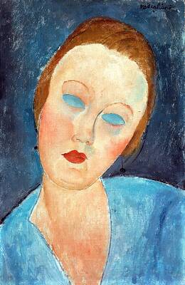 Expressionism Wall Art featuring the painting Wife Of The Painter Survage by Amedeo Modigliani