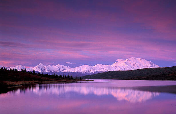 Wall Art featuring the digital art Wonder Lake, Denali National Park, Ak #1 by Heeb Photos