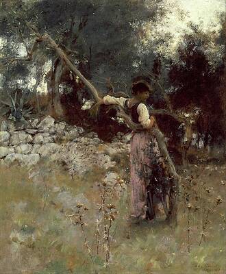 John Singer Sargent's A Capriote Wall Art