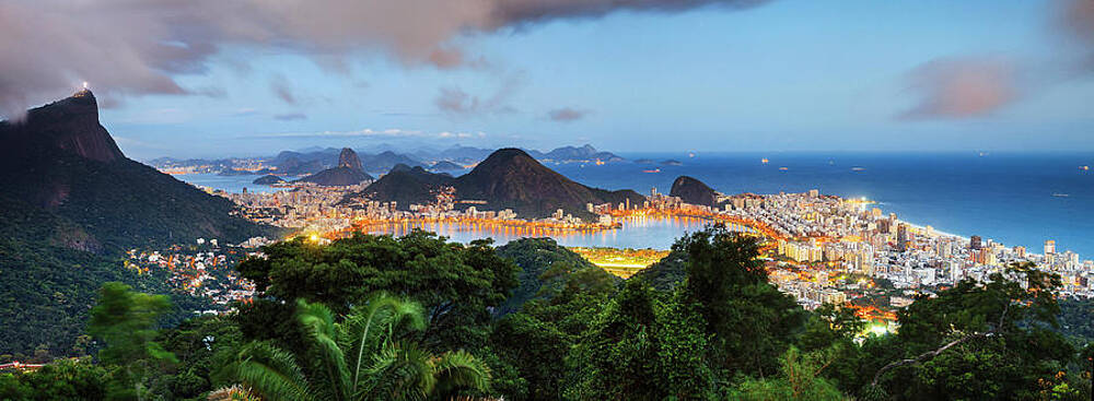 Wall Art featuring the digital art Cityscape, Rio De Janeiro, Brazil #10 by Antonino Bartuccio