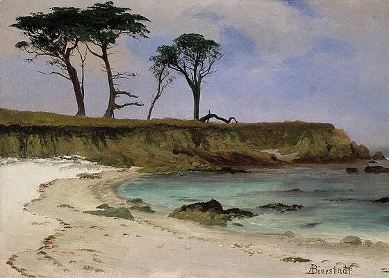 Tranquil Sea Cove Scene Painting