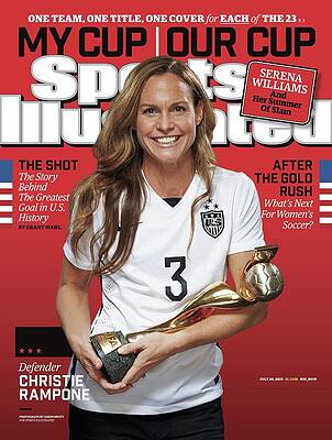 Trophy Photograph - Us Womens National Team 2015 Fifa Womens World Cup Champions Sports Illustrated Cover #10 by Sports Illustrated