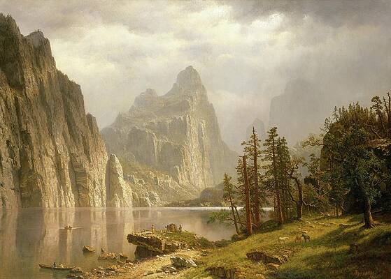 Merced River in Yosemite Valley Painting