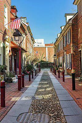 Lamp Wall Art featuring the digital art Usa, Pennsylvania, Philadelphia, Old #12 by Lumiere