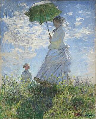 Madame Monet and Her Son Painting